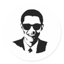 Barack Obama Sunglasses stickers by obamashirts Barack Obama Sunglasses stickers