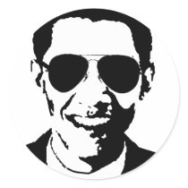 Barack Obama sunglasses stickers by ElectionGear Barack Obama sunglasses stickers