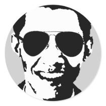 Barack Obama sunglasses stickers by ElectionGear Barack Obama sunglasses stickers