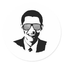 Barack Obama Sunglasses stickers by obamashirts Barack Obama Sunglasses stickers