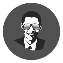 Barack Obama Sunglasses stickers by obamashirts Barack Obama Sunglasses stickers
