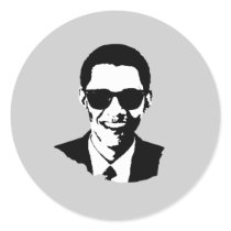 Barack Obama Sunglasses stickers by obamashirts Barack Obama Sunglasses stickers