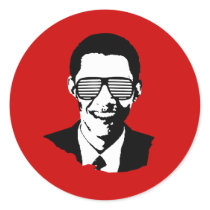 Barack Obama Sunglasses stickers by obamashirts Barack Obama Sunglasses stickers