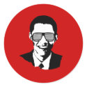 Barack Obama Sunglasses stickers by obamashirts Barack Obama Sunglasses stickers