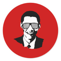 Barack Obama Sunglasses stickers by obamashirts Barack Obama Sunglasses stickers