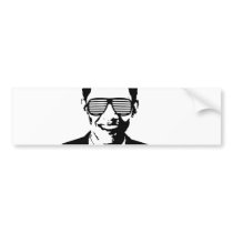 Barack Obama Sunglasses Stripes bumper stickers by Politicaltshirts Barack Obama Sunglasses Stripes bumper stickers