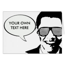 Barack Obama Sunglasses Stripes cards by Politicaltshirts Barack Obama Sunglasses Stripes cards