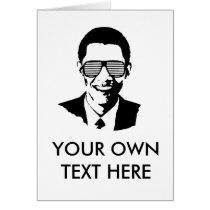 Barack Obama Sunglasses Stripes cards by obamashirts Barack Obama Sunglasses Stripes cards