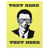 Barack Obama Sunglasses Stripes flyers by Politicaltshirts Barack Obama Sunglasses Stripes flyers