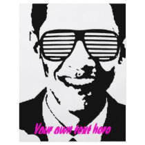 Barack Obama Sunglasses Stripes flyers by Politicaltshirts Barack Obama Sunglasses Stripes flyers
