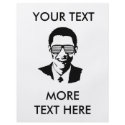 Barack Obama Sunglasses Stripes flyers by obamashirts Barack Obama Sunglasses Stripes flyers