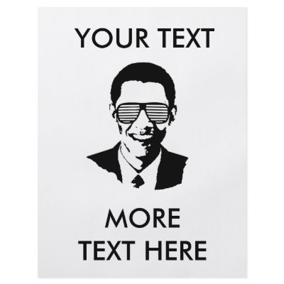Barack Obama Sunglasses Stripes Personalized Flyer by obamashirts