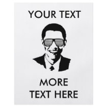 Barack Obama Sunglasses Stripes Personalized Flyer
