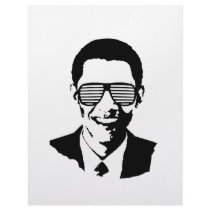 Barack Obama Sunglasses Stripes Letterhead