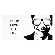 Barack Obama Sunglasses Stripes photo cards by Politicaltshirts Barack Obama Sunglasses Stripes photo cards