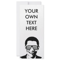 Barack Obama Sunglasses Stripes rack cards by Politicaltshirts Barack Obama Sunglasses Stripes rack cards