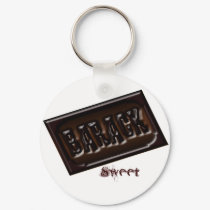 BARACK OBAMA "SWEET" KEYCHAIN by OWL1998 BARACK OBAMA "SWEET" KEYCHAIN