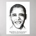 Barack Obama- Ten Commandments posters