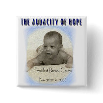 BARACK OBAMA THE AUDACITY OF HOPE buttons