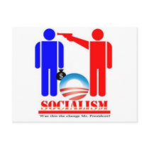Barack Obama the Socialist Postcard