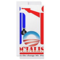 Barack Obama the Socialist Rack Card Design