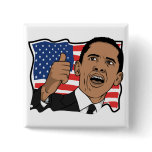 Barack Obama Thumbs Up Pinback Button