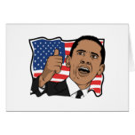 Barack Obama Thumbs Up Greeting Cards