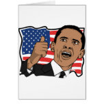 Barack Obama Thumbs Up Card