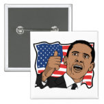 Barack Obama Thumbs Up Pinback Button