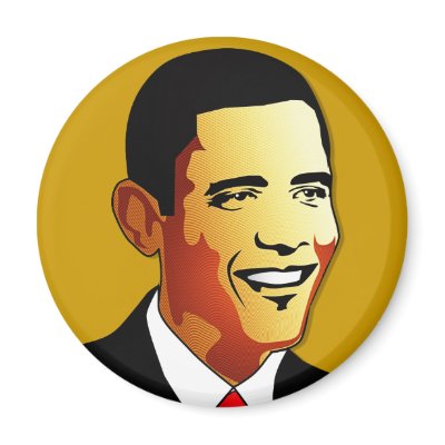 Barack Obama Vector Illustration Refrigerator Magnet by spacedust