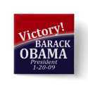 Barack Obama Victory Button by irregulargoods Barack Obama Victory Button
