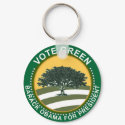 Barack Obama Vote Green Keychain by boomdiada Barack Obama Vote Green Keychain