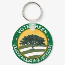 Barack Obama Vote Green Keychain by boomdiada Barack Obama Vote Green Keychain