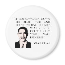 Barack Obama walking the right path magnet