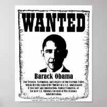 Obama Wanted Poster