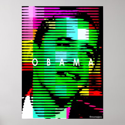Barack Obama, Well... Print by mumajaro