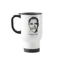 Barack Obama - White Travel Mug