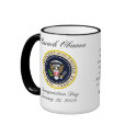 Barack Obama with Jack Kennedy - Ringer Mug by inauguration_2009 Barack Obama with Jack Kennedy - Ringer Mug