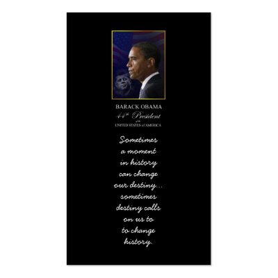 Barack Obama with JFK - Bookmarker Business Card by inauguration_2009