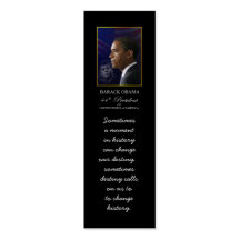 Barack Obama with JFK - Bookmarker Business Card