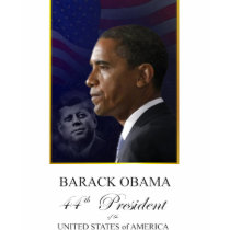Barack Obama with President Kennedy Shirt