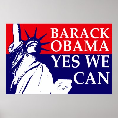Barack Obama: Yes We Can! Poster by irregulargoods