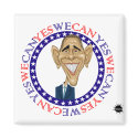 Barack Obama Yes We Can - Red and Blue magnets by ScottNychay Barack Obama Yes We Can - Red and Blue magnets