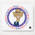 Barack Obama Yes We Can - Red and Blue mousepads by ScottNychay Barack Obama Yes We Can - Red and Blue mousepads