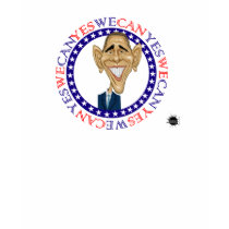 Barack Obama Yes We Can - Red and Blue t-shirts by ScottNychay Barack Obama Yes We Can - Red and Blue t-shirts