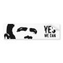 Barack Obama: YES WE CAN sticker Bumper Sticker