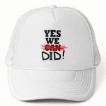 Barack Obama "Yes we did" hat