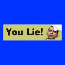 Barack Obama You Lie Bumper Sticker