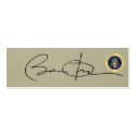 Barack Obama's First SIGNATURE as US President business cards by obama_inauguration Barack Obama's First SIGNATURE as US President business cards