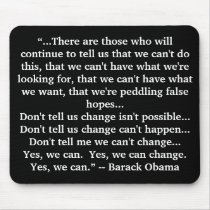 Barack Obama's "Yes We Can" Speech #2 mousepads